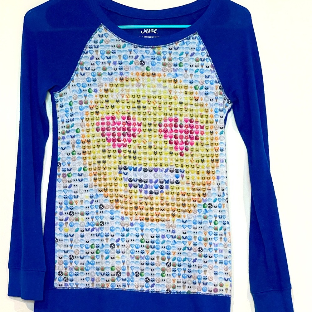 Justice size 10 Emoji Sweater